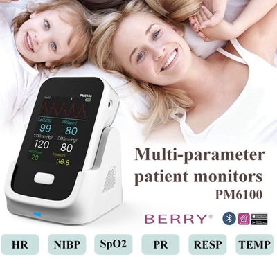 Bluetooth Multi Parameters Handheld ECG,NIBP,Spo2 Vital Signs Monitor For ICU Clinic