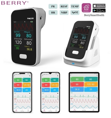 Bluetooth Multi Parameters Handheld ECG,NIBP,Spo2 Vital Signs Monitor For ICU Clinic